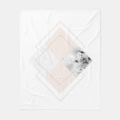 Geometrischer Marmorentwurf Fleecedecke (Vorderseite)