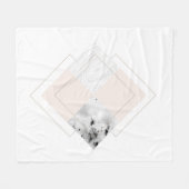 Geometrischer Marmorentwurf Fleecedecke (Vorderseite (Horizontal))