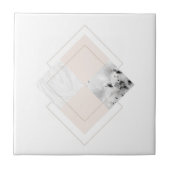 Geometrischer Marmorentwurf Fliese (Vorderseite)