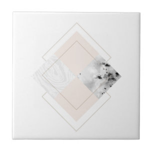 Geometrischer Marmorentwurf Fliese