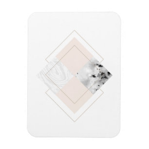 Geometrischer Marmorentwurf Magnet
