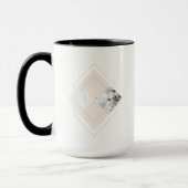 Geometrischer Marmorentwurf Tasse (Links)