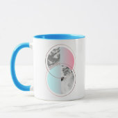 Geometrischer MarmorScandi Entwurf Tasse (Links)