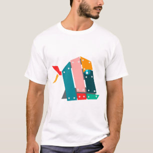 Geometrischer mechanischer T - Shirt