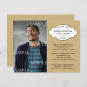 Geometrischer Medallion-Abschluss Einladung (Vorne/Hinten)