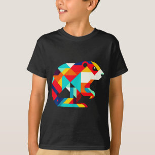 Geometrischer Minimalismus Moderne Illustration Mu T-Shirt