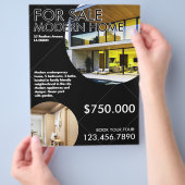 Geometrischer minimalistischer Flyer für reales An (Hand)