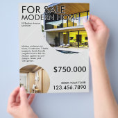 Geometrischer minimalistischer Flyer für reales An (Hand)