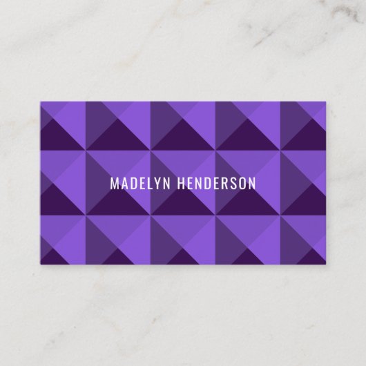 Geometrischer moderner, fett Abstrakter QR-Code Li Visitenkarte (Vorderseite)