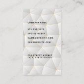 Geometrischer moderner Hintergrund Visitenkarte (Rückseite)