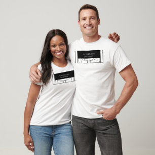 Geometrischer moderner minimalistischer eleganter T-Shirt