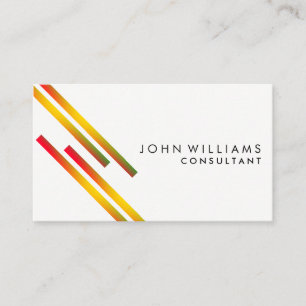 Geometrischer, moderner roter Imitat Beruflicher G Visitenkarte