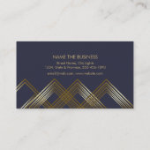 Geometrischer moderner visitenkarte (Rückseite)