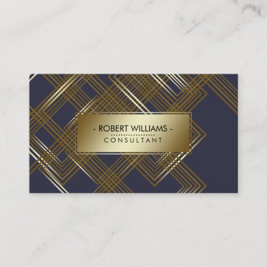 Geometrischer moderner visitenkarte (Vorderseite)