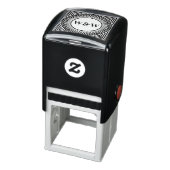 Geometrischer Monogramm-Selbstfärbestempel Permastempel (Produkt)