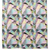 geometrischer Muster-Duschvorhang Duschvorhang (Vorderseite)