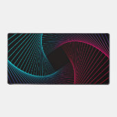 Geometrischer Muster Kunst Schreibtischunterlage (Vorderseite)