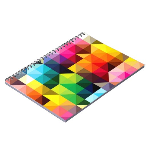 Geometrischer Muster-Vektor bunt Notizblock (Linke Seite)