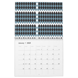 Geometrischer Musterkalender Moderne Minimalisti Kalender
