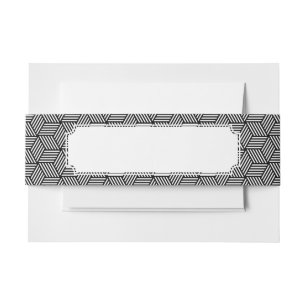 Geometrischer Musterkunstentwurf Einladungsbanderole