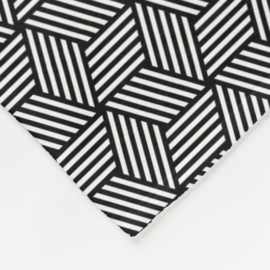 Geometrischer Musterkunstentwurf Fleecedecke (Ecke)