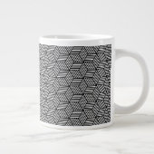 Geometrischer Musterkunstentwurf Jumbo-Tasse (Rechts)