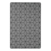 Geometrischer Musterkunstentwurf Mini Klemmbrett (Rückseite)