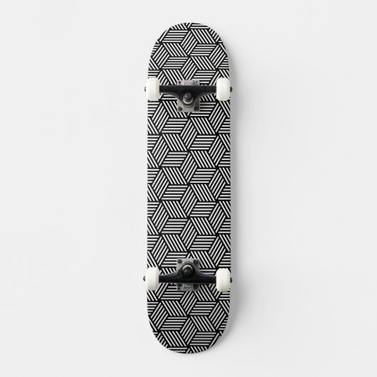 Geometrischer Musterkunstentwurf Skateboard (Vorderseite)