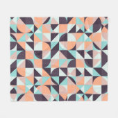 geometrischer, nahtloser Vintager Hintergrund Fleecedecke (Vorderseite (Horizontal))