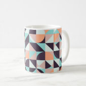 geometrischer, nahtloser Vintager Hintergrund Kaffeetasse (VorderseiteRechts)