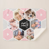 Geometrischer Name der Monogram-Familie 6-FotoColl Sherpadecke (Vorderseite (Horizontal))