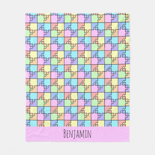 Geometrischer Name des Rainbow Fleecedecke (Vorderseite)