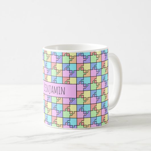 Geometrischer Name des Rainbow Kaffeetasse (VorderseiteRechts)