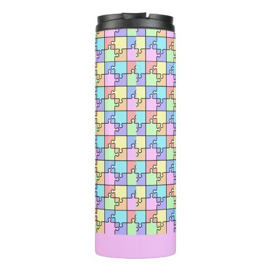 Geometrischer Name des Rainbow Thermosbecher (Rückseite)