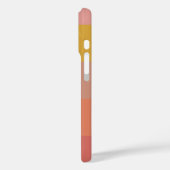 Geometrischer Name für Orange und Gelbe Streifen Case-Mate iPhone Hülle (Rückseite / Links)