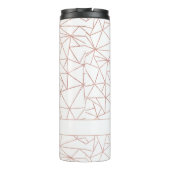 Geometrischer Name oder Monogramm für die Chic Ros Thermosbecher (Rückseite)