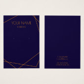 geometrischer Ohrring, blau und orange (Vorne & Hinten)