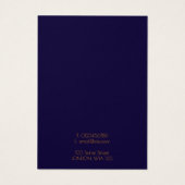 geometrischer Ohrring, blau und orange (Rückseite)