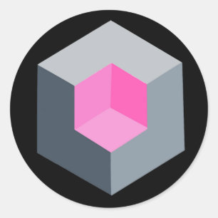 "Geometrischer OP-Kunst Aufkleber