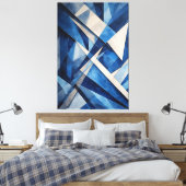 Geometrischer Ozean  Leinwanddruck (Insitu (Schlafzimmer))