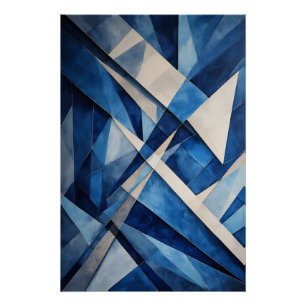 Geometrischer Ozean Poster