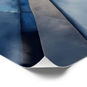 Geometrischer Ozean Poster (Ecke)