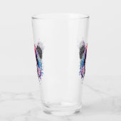 Geometrischer Panda-Bär Glas (Links)
