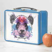 Geometrischer Panda-Bär Metall Brotdose (Beispiel)