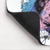 Geometrischer Panda-Bär Mousepad (Ecke)