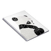 Geometrischer Panda Notizblock (Rechte Seite)