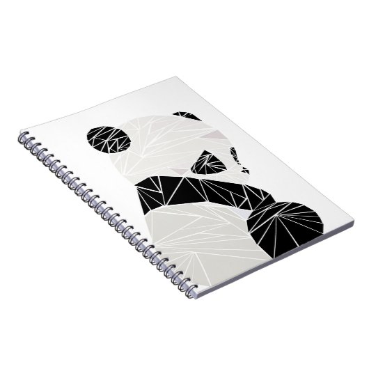 Geometrischer Panda Notizblock (Rechte Seite)