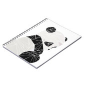 Geometrischer Panda Notizblock (Linke Seite)