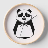 Geometrischer Panda Uhr (Vorderseite)