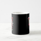 Geometrischer Panther Split Face– Moderne Abstrakt Kaffeetasse (Mittel)